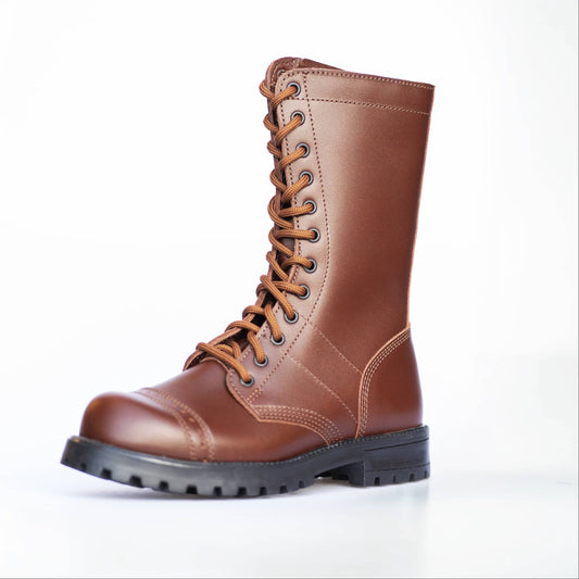 516 aka High Aviator Boots - Brown